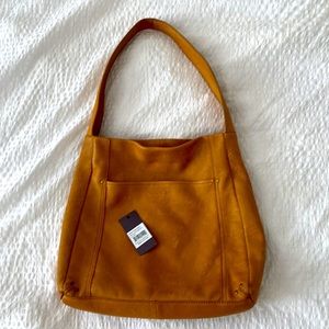 American Leather Co - Avery Sling Hobo Cafe Latte Smooth